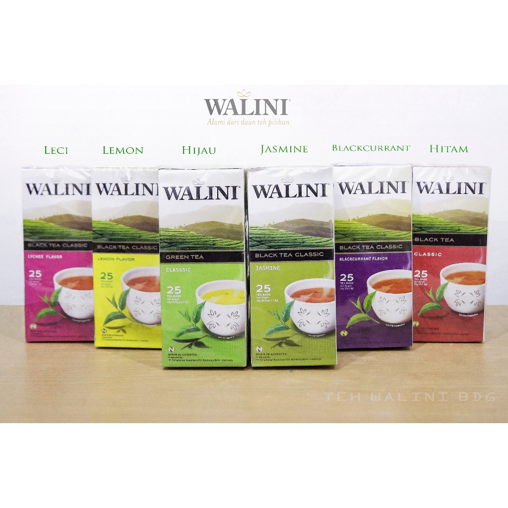 

Teh Walini 25s | Jasmine, Blackcurrant, Leci, Lemon, BlackTea, GreenTea I Oleh-Oleh Bandung