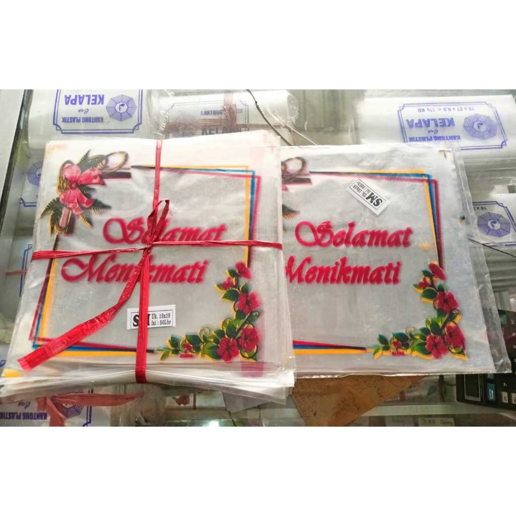 

Plastik Selamat Menikmati 18 x 18 isi 50 lembar