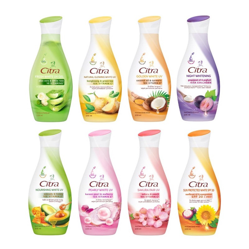 CITRA HANDBODY LOTION HBL BENGKOANG | SAKURA | PEARLY GLOW | GLOW UV