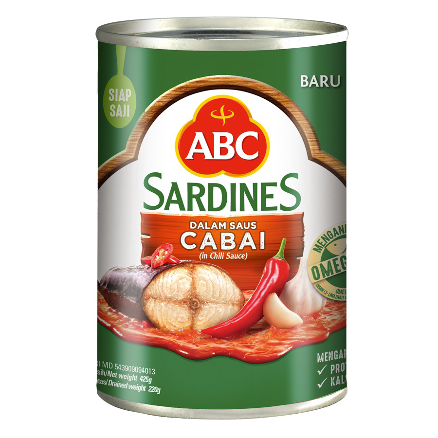 

Stock Banyak ABC Sarden Saus Cabai 425 g