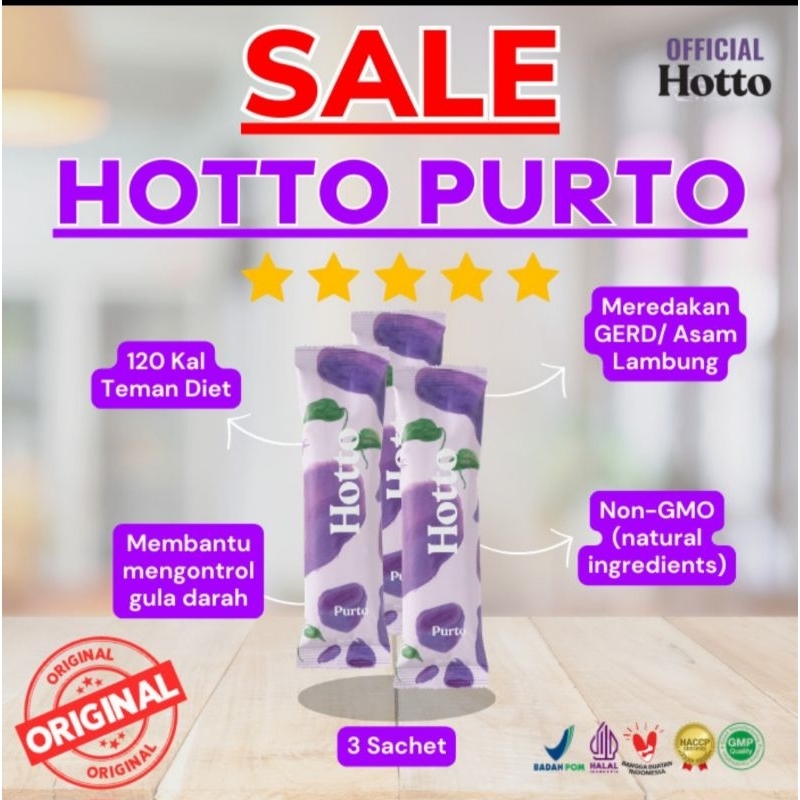 

hotto purto multigrain purple potato original hoto porto makanan sehat minuman kesehatan hotto purto 3 sachet