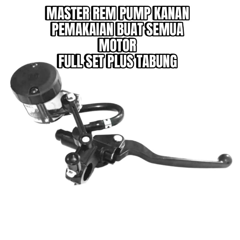 HANDLE KANAN PLUS TABUNG MASTER REM KANAN TABUNG BIG SMOKE UNIVERSAL SEMUA MOTOR BEAT VARIO SCOOPY F