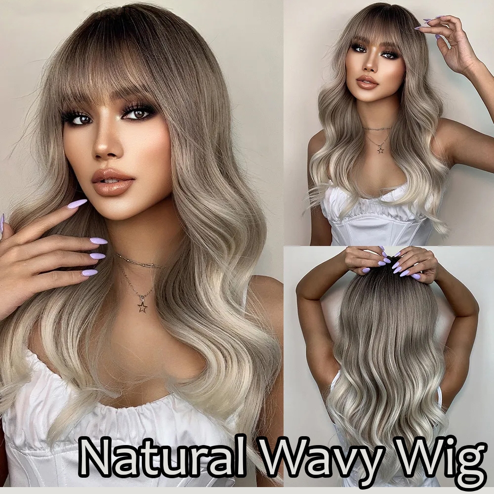 Rambut Wig Panjang - Rambut Palsu Panjang Model Gelombang - Rambut Palsu Wanita - Rambut Palsu Perem