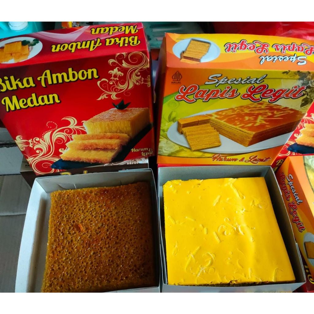 1 Box Kue Bika Ambon - 1 Box Kue Lapis Legit