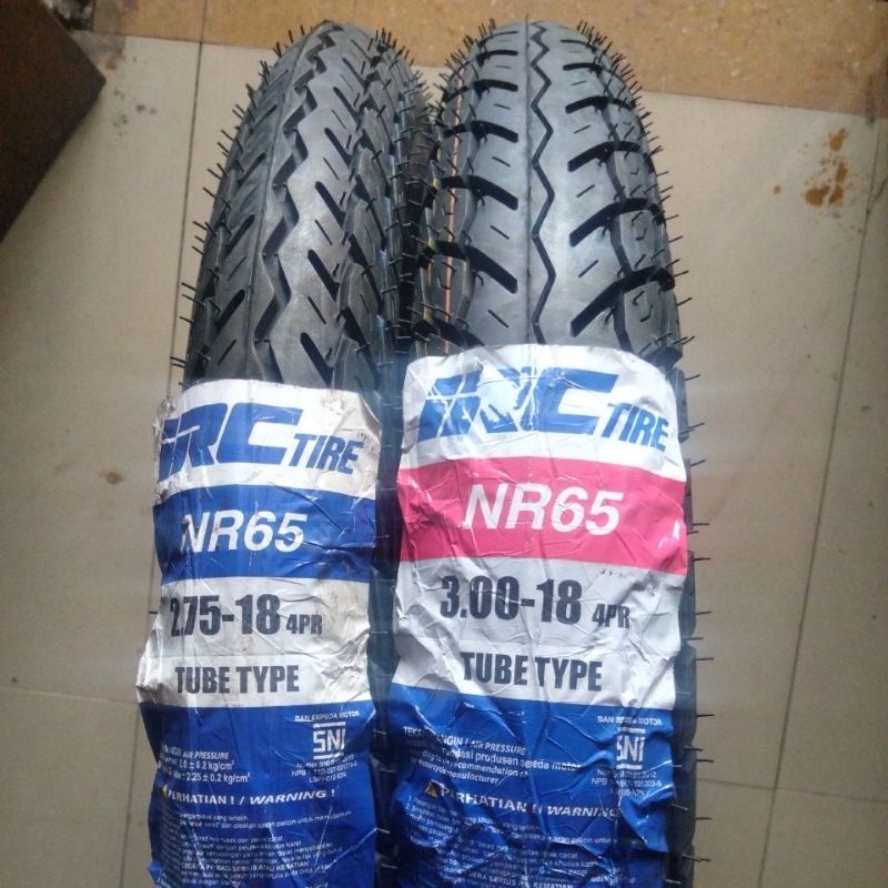 Paket Sepasang Satuan Ban IRC NR65 275+300+80/100/90 Ring 18 Ban Luar Motor Set Depan Belakang 2.75-