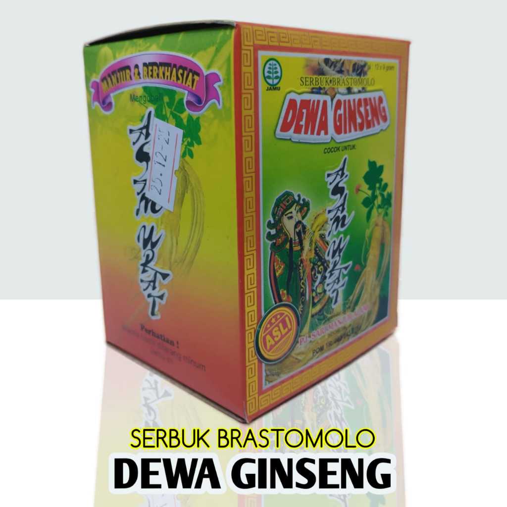 DEWA GINSENG Serbuk Brastomolo, Asam Urat Pegal Linu Encok Nyeri otot, Obat herbal Dewa ginseng, jam