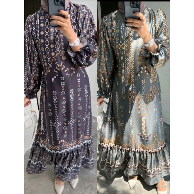 (SIAP KIRIM) ELIZA LUXY DRESS ORI BY OUTFIX