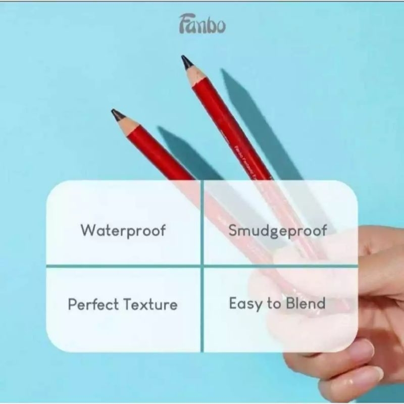 Fanbo Pensil Alis Coklat Free Rautan - Fanbo Eyebrow Brown