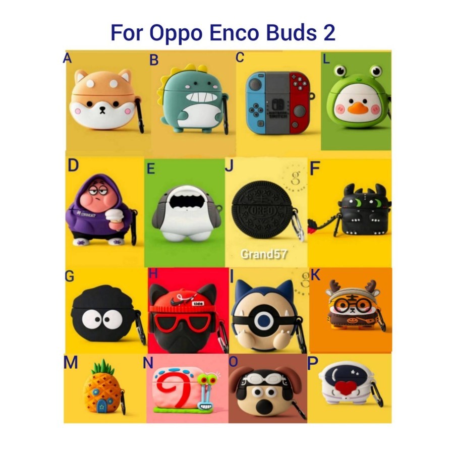 Promo Case Oppo Enco Buds 2 Silicone Silicon Casing OPPO Enco Buds 2 TWS - C Nintendo Terbaru