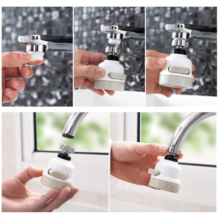 Sambungan Kran Air On Off 3 Mode 360 Derajat Filter Keran Spray Busa