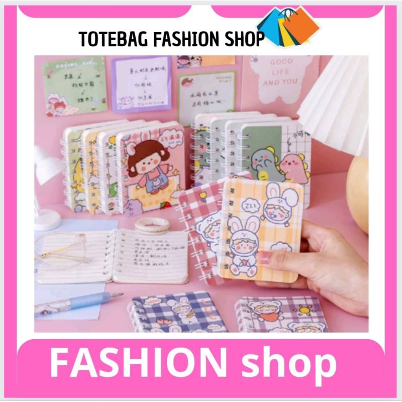 

✌ TTS ✌ COD - SMS B5865 Buku Catatan Kecil Notebook Ring Motif