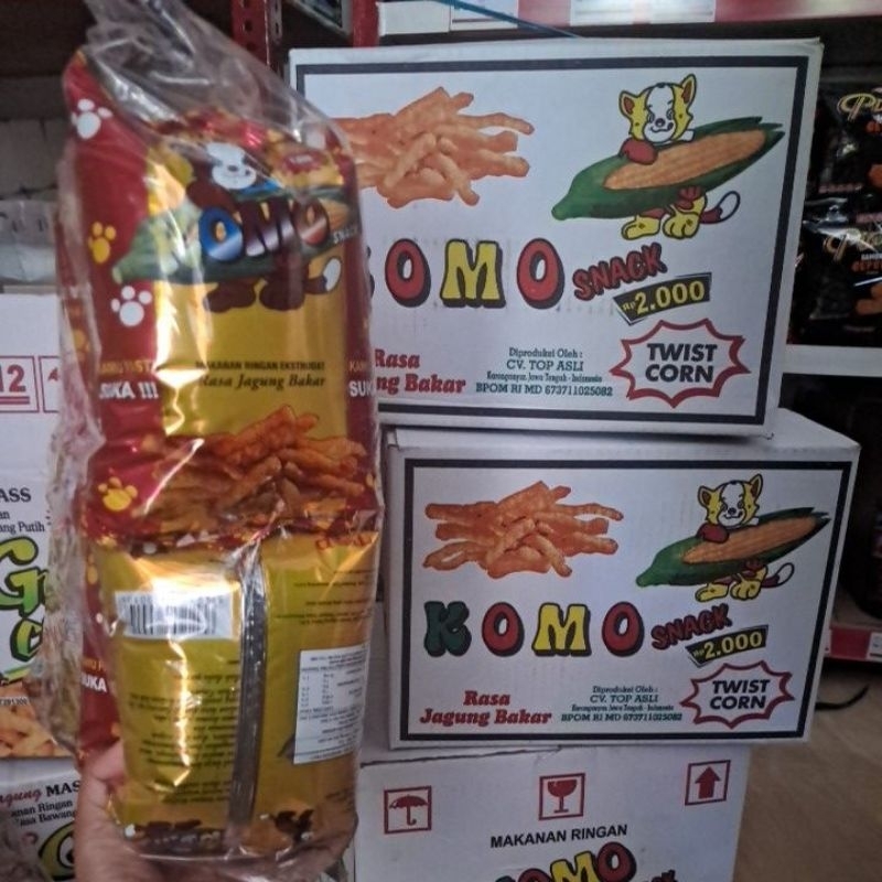 

1 DUS SNACK JADUL KOMO JUMBO ISI 20 PCS X 38GR