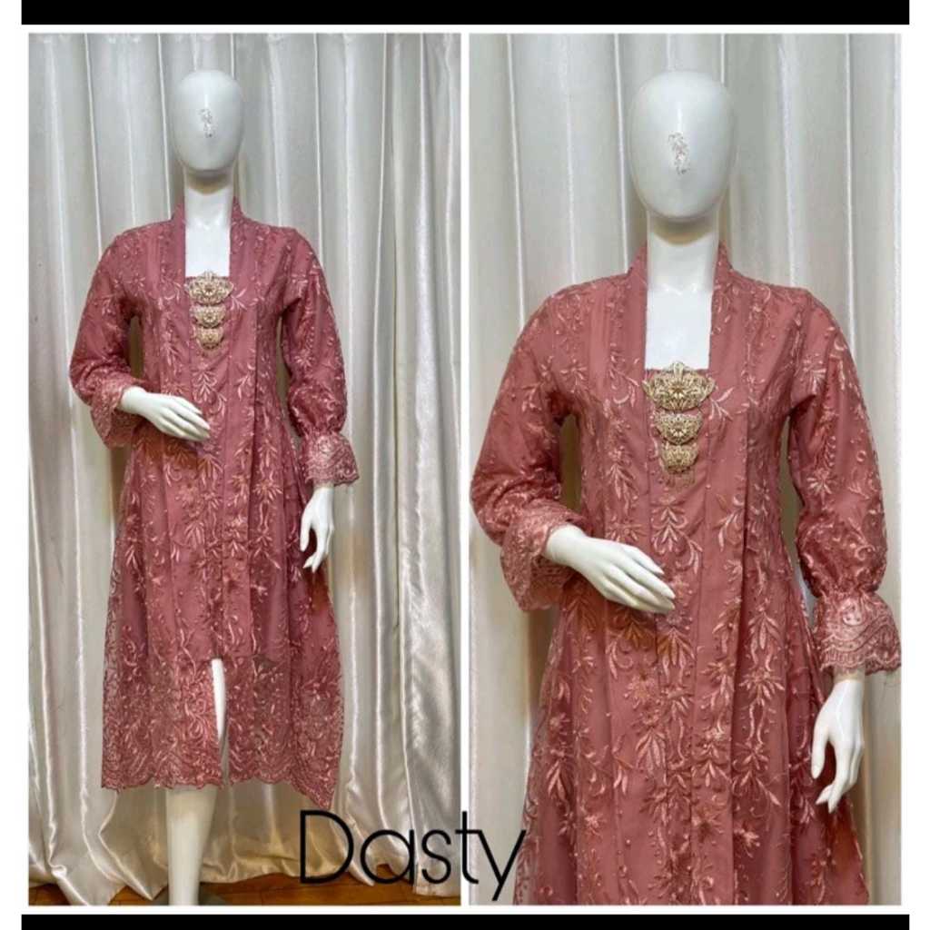 Realpict Floy Semi Gamis//Dress Pesta Dan Tunik Seragaman Pesta//Kebaya Modern Kekinian Khusus Outher