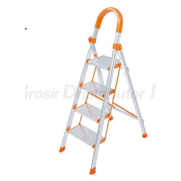 TANGGA ALUMINIUM /TANGGA LIPAT /TANGGA PORTABLE / TANGGA LIPAT ALUMINIUM - 4 STEP