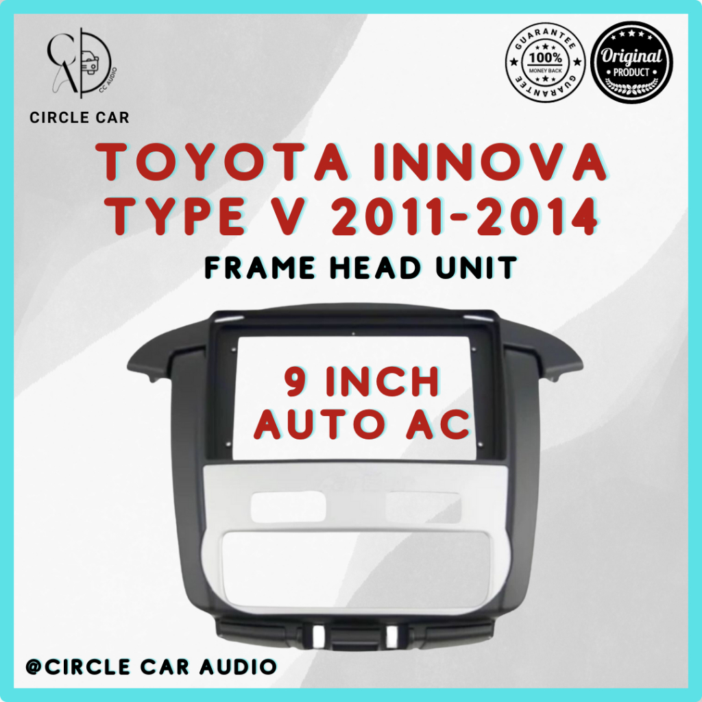 FRAME HEAD UNIT 9 INCH TOYOTA INNOVA 2011 - 2014