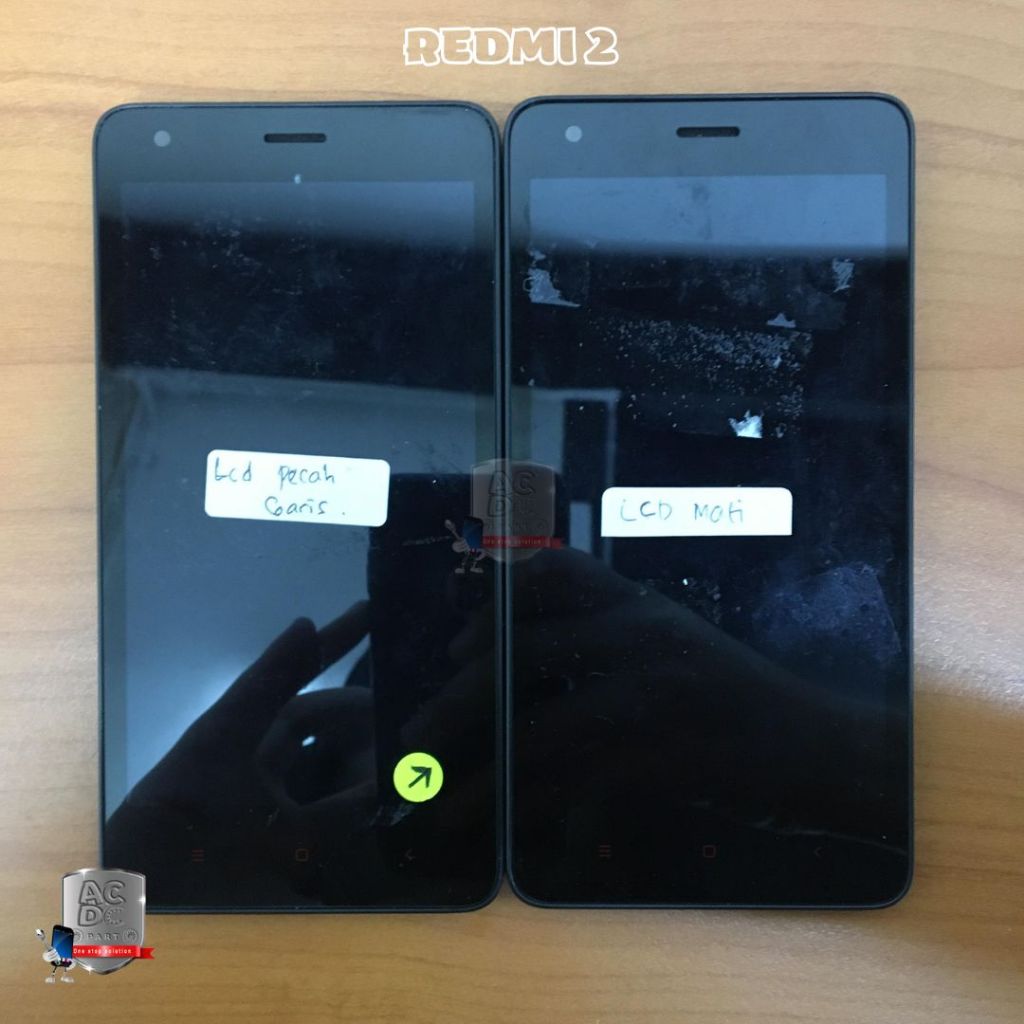 LCD TOUCHSCREEN RUSAK XIAOMI REDMI 2 FULLSET ORIGINAL