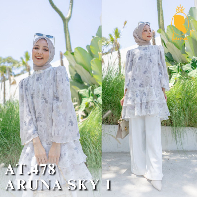 Aruna Sky Tunik by Luna Hijab Kudus Official