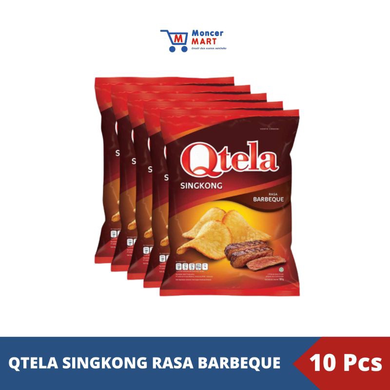 

Qtela Singkong Rasa Barbeque Renceng Isi 10 Pcs | Qtela Kripik Singkong Barbeque