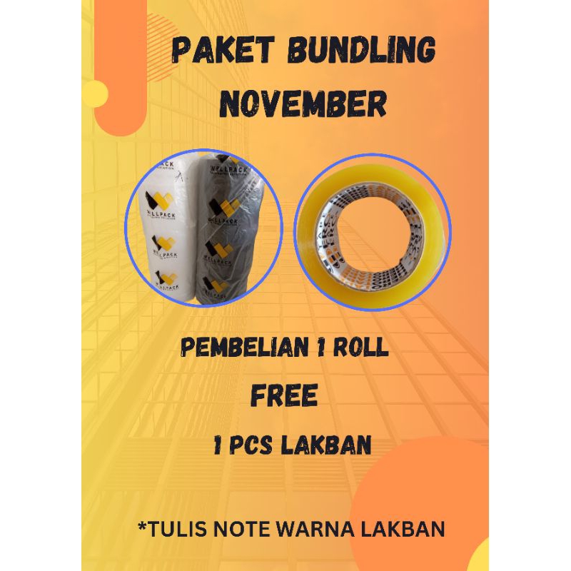 

PROMO Bubble Wrap MURAH 125cmx50 GOSEND
