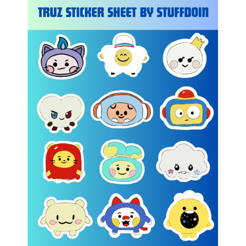 

Treasure Truz Sticker Sheet (Vinyl Tahan Air A6) By Stuffdoin