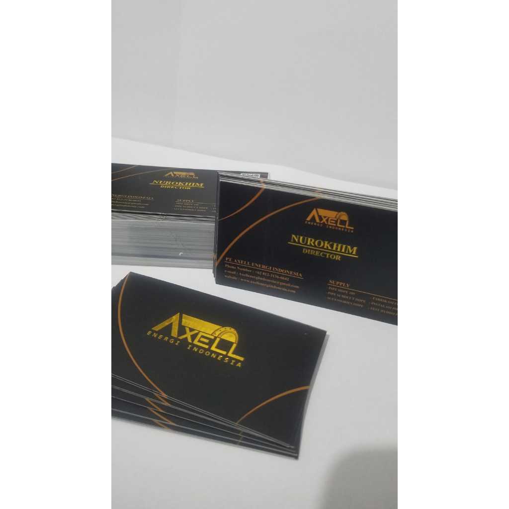 

Kartu Nama 2 Sisi Laminasi 2 Sisi Plus Hotprint 2 Sisi