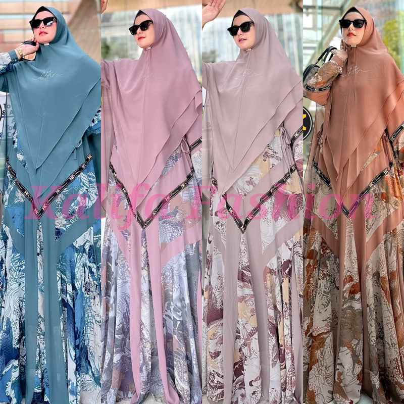 ZAYBA SYARI SERIES ORI HK BY DERMAWAN / GAMIS SET SYARI / GAMIS PESTA MEWAH / DRESS MUSLIMAH / BAJU 