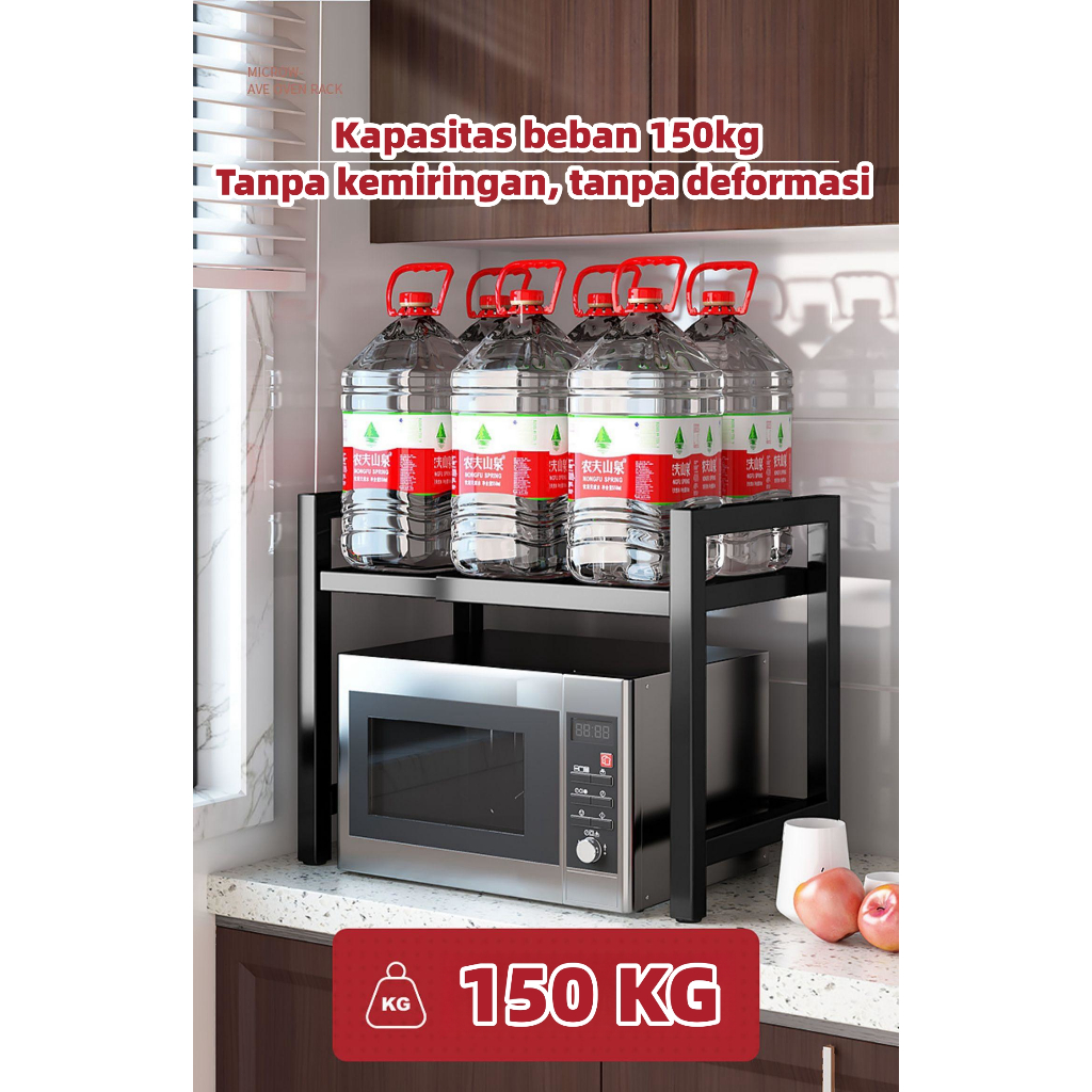 Ukuran yang Dapat Ditarik/Rak penyimpanan Microwave｜Rak Bumbu Dapur Portable｜Rak Microwave Serbaguna ｜Rak Dapur Multifungsi｜Rak Oven storage box Serbaguna