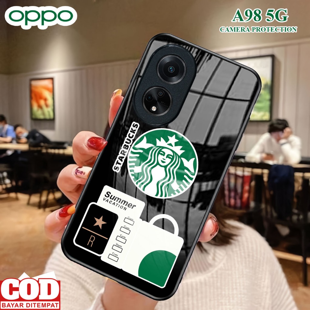 Softcase Glass Kaca OPPO A98 5G [ S73 ].