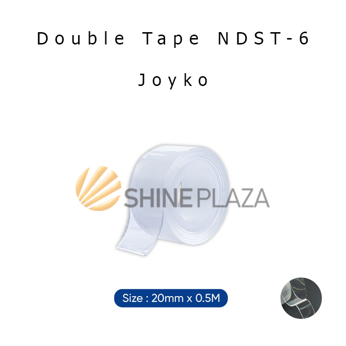 

Double Sided Nano Tape Joyko NDST-6 20mm - Perekat Transparan Dua Sisi