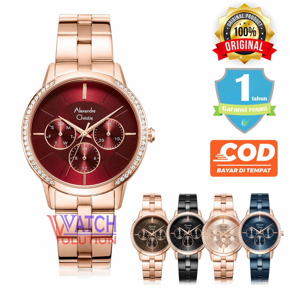 Jam Tangan Wanita Alexandre Christie AC 2988 BF Original