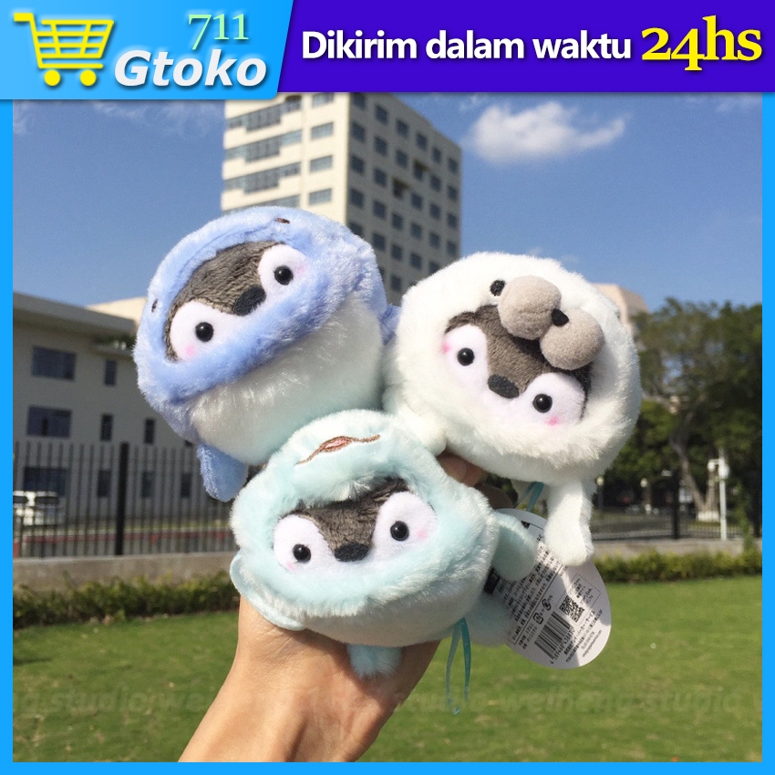 Plushie Penguin Gantungan Kunci Mobil Tas Keychain Plush Whale Lucu