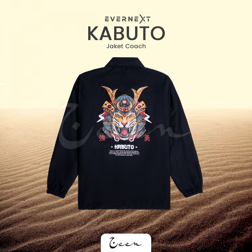 Jacket Coach KABUTO - EVERNEXT Jaket Pria Motif Samurai Jepang