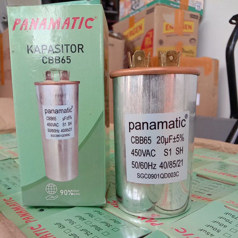 Kapasitor 20uf 450V Bulat Gold Konektor