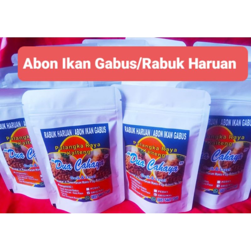 

ABON IKAN GABUS/RABUK HARUAN DUA CAHAYA #ABON IKAN GABUS, RABUK HARUAN tanpa tulang khas Kalimantan,abon enak gurih, abon murah dan enak, oleh oleh khas daerah 100% Halal