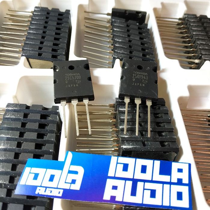 (TR) Transistor TOSHIBA A 1943 / C 5200 ORI SERI 714 (100 - 110 W) | A1943 / C5200