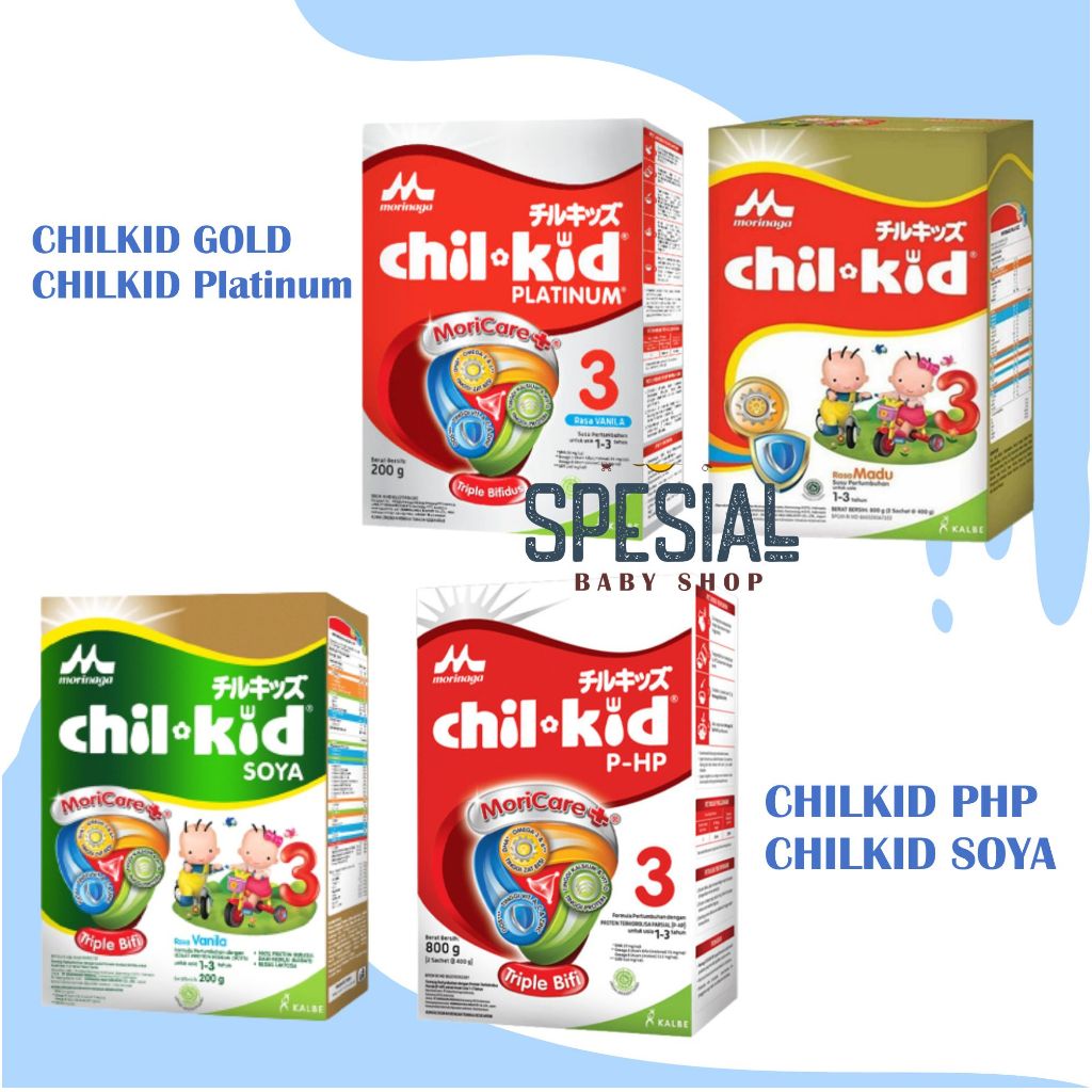 CHILKID SEMUA VARIAN ADA DISINI GOLD PLATINUM PHP SOYA 800GR 400gr CHILKID REGULER  CHIL KID MORINAG