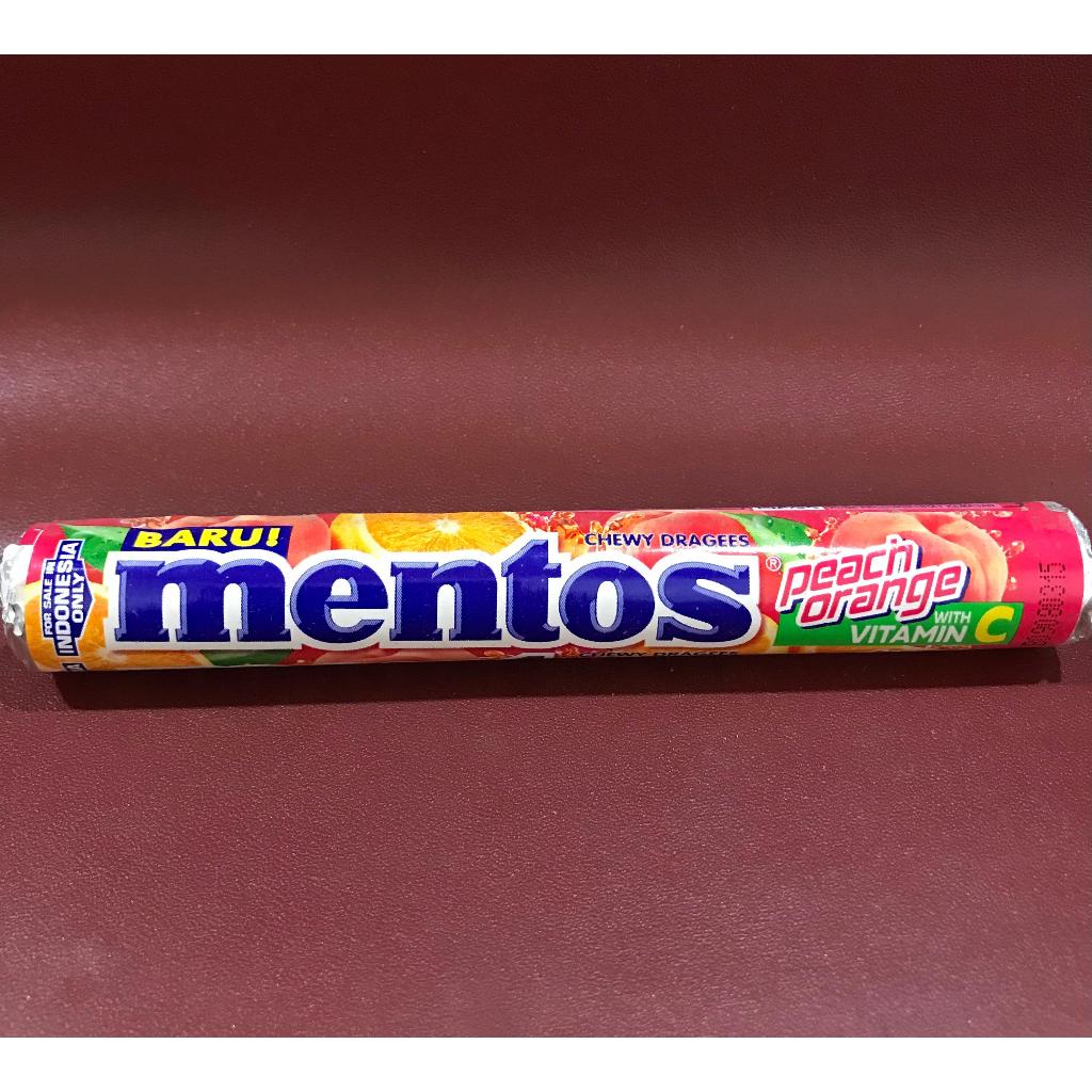 

Mentos Peach Orange Roll 37G - Permen Rasa Jeruk Dan Peach