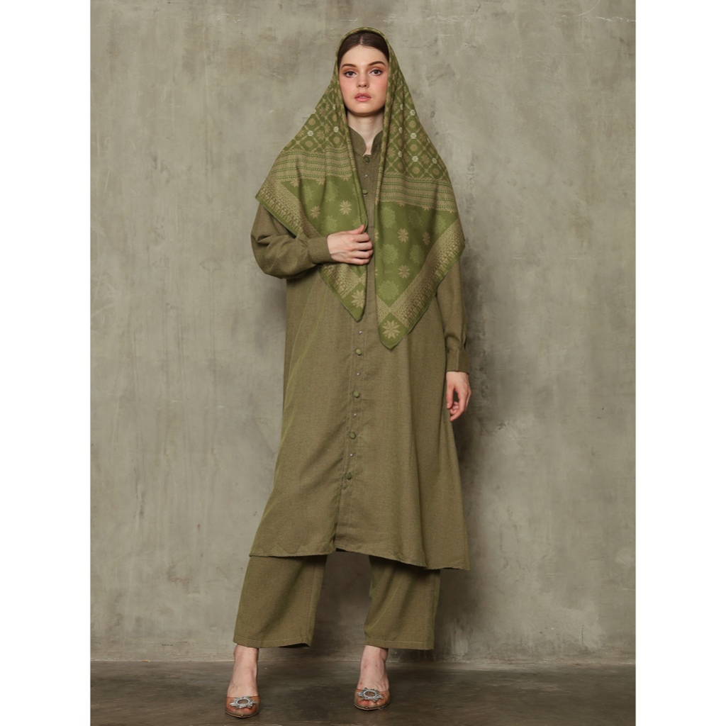 Tunik Set Celana - New Sriwijaya warna OLIVE
