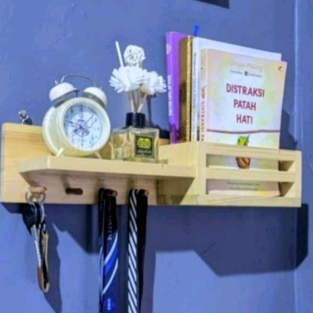 Rak Dinding Serbaguna/Ambalan Kayu Solid