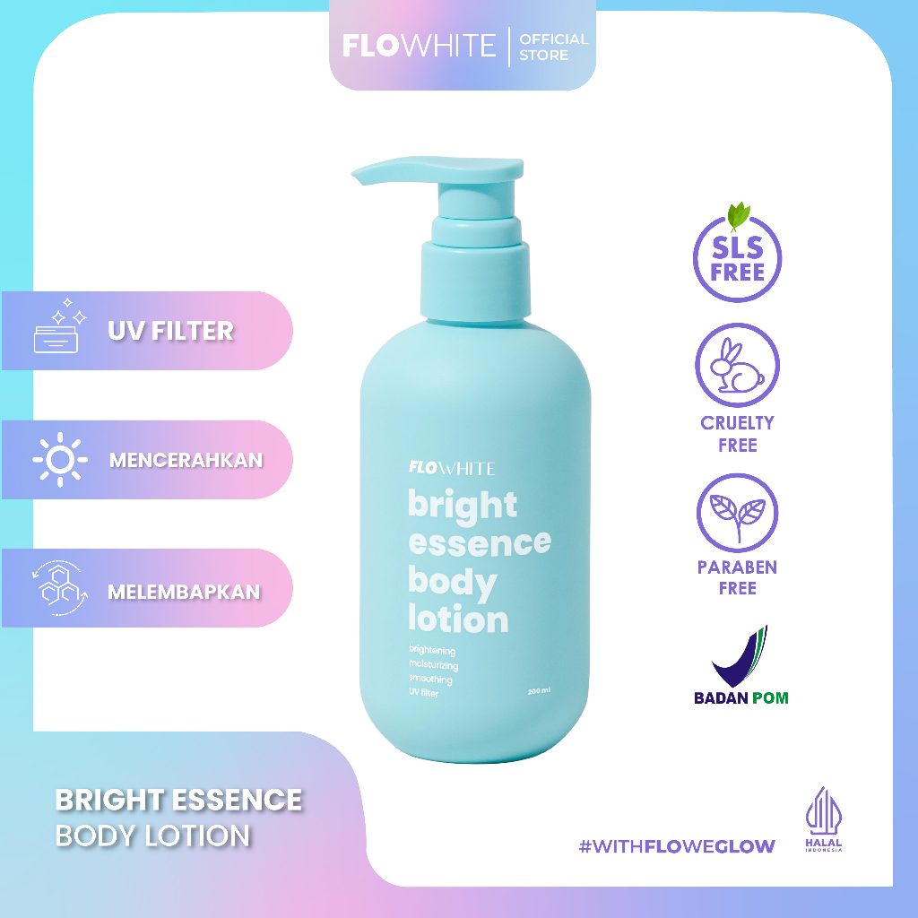 Flowhite Beauty Body Lotion Bright Esse Blue 200ml