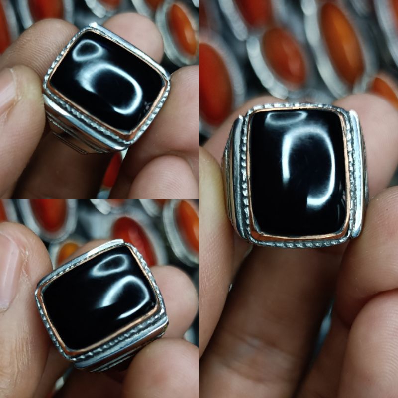 BATU AKIK YAMAN WULUNG KOTAK TEMBUS MERAH