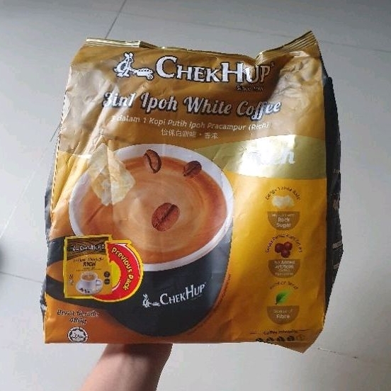 

Kopi CHEKHUP 3 in 1 Ipoh White Coffee KING 12 sachets kopi MALAYSIA 480gr