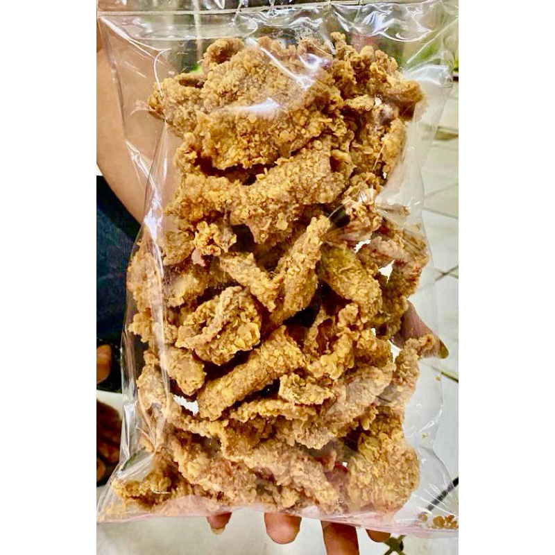 

(TERMURAH) Keripik Kulit Ayam PREMIUM Crispy SEHAT Gurih Rasa Original Dan Pedas 50gr