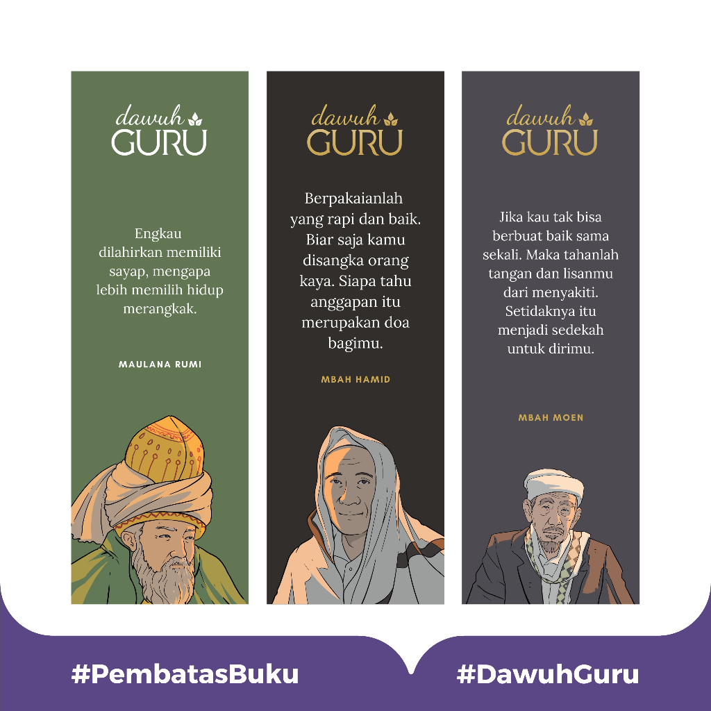 

Pembatas Buku | Pembatas Al Quran | Quote Ilustrasi Dawuh Guru