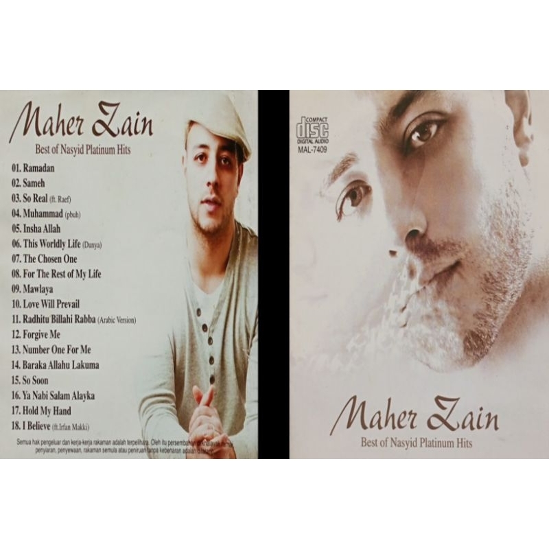 maher zain cd album best of nasyid (platinum hits)