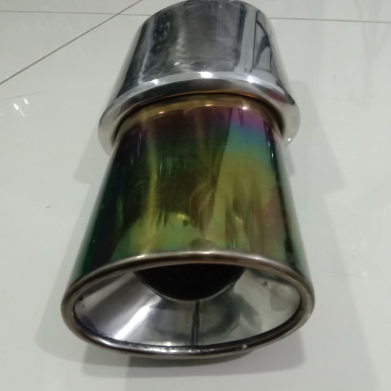 Knalpot mobil racing HKS oval stainless