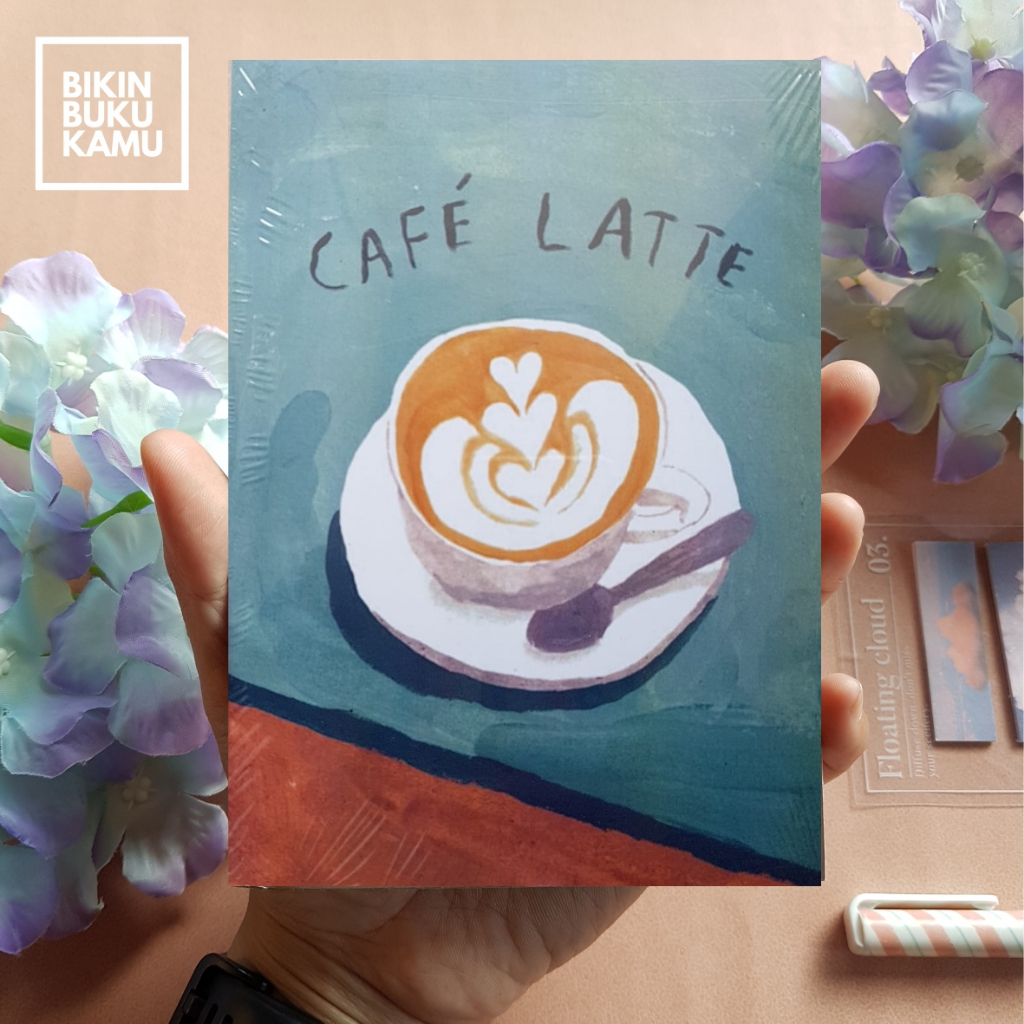 

[57gsm] A6 Notes Notebook Saku Pocket Book Softcover - Coffee Cafe Latte