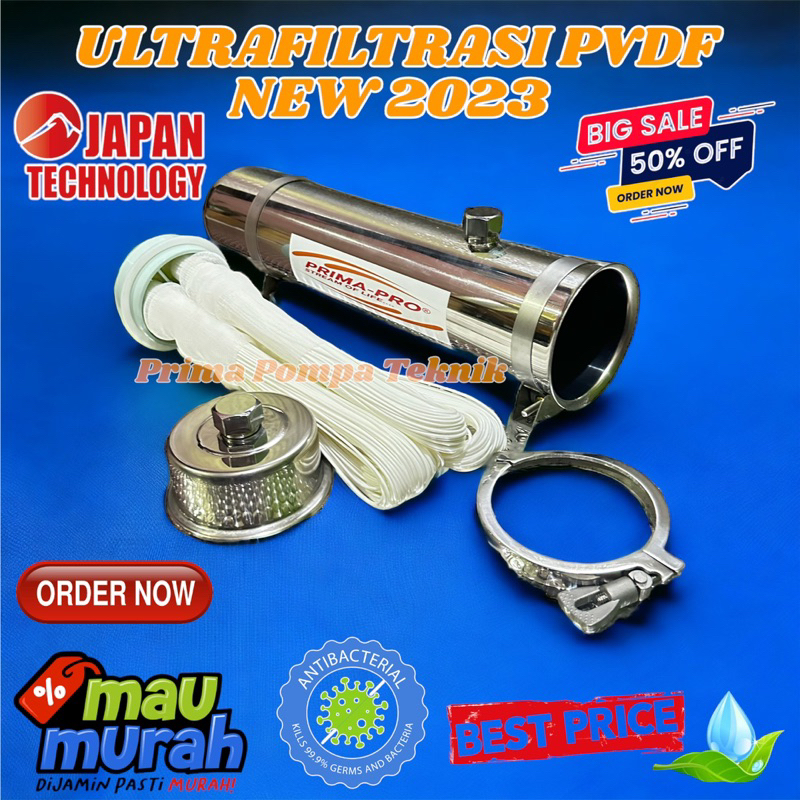 Primapro Ultrafiltrasi pvdf 2000 lph Filter air Pvdf Uf 2000 lph Water purifier UF PVDF 2000 Lph Fil