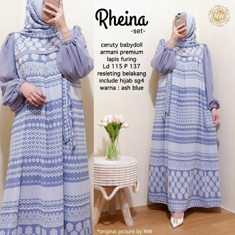 rheina set by zahara || ceruty babydoll armani premium ld115