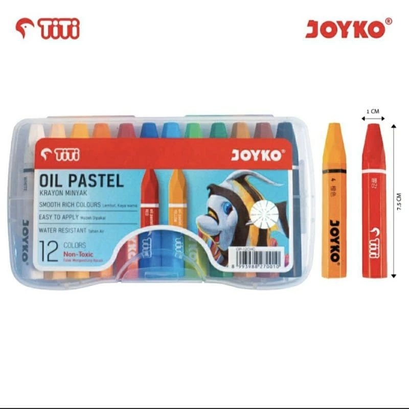 

Oil Pastel Joyko 12 Warna